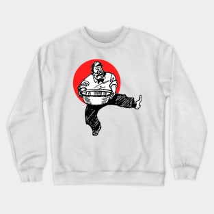 man holding a water basin Crewneck Sweatshirt